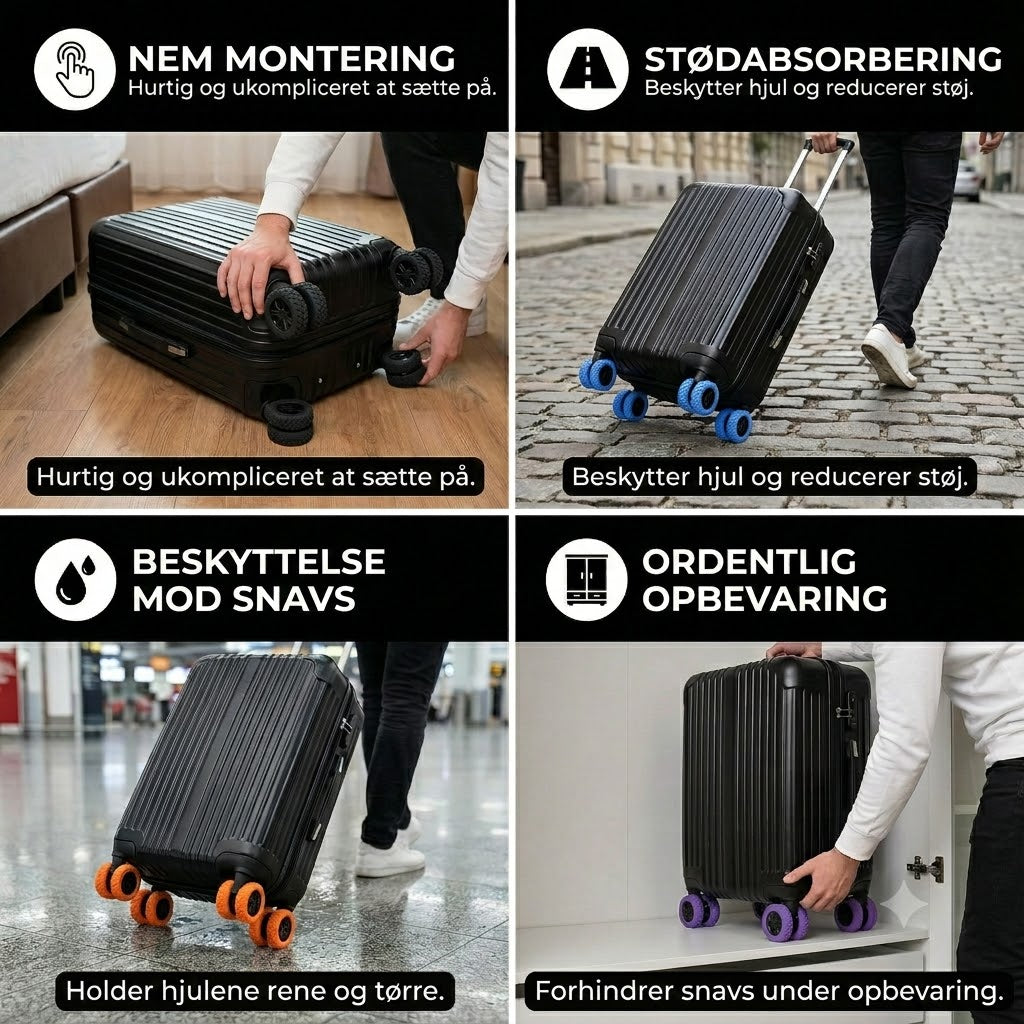 Beskyttelsescover til kufferthjul
