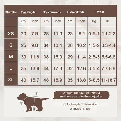 Vintervarm hundejakke
