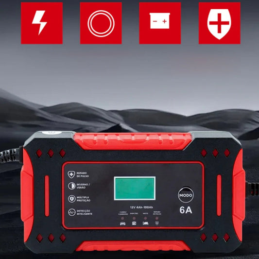 Smart batterioplader 12V/24V – Fuldautomatisk vedligeholdelsesoplader med pulsgenopretningsfunktion – Til bil, motorcykel og båd