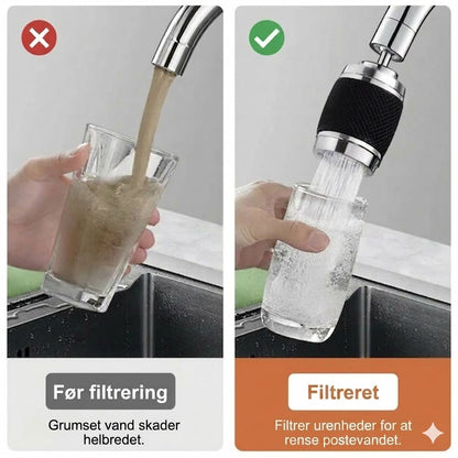 Kompakt vandfilter til vandhane – Hurtig installation vandhanefilter (Køb en, få en gratis)