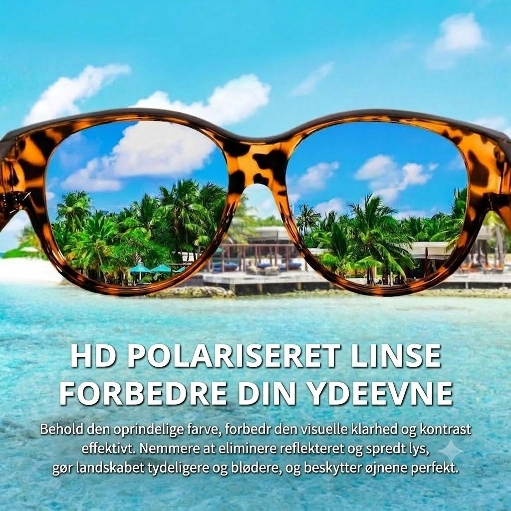 🕶 Nye oversize cat-eye solbriller – Polariserede glas & UV400-beskyttelse