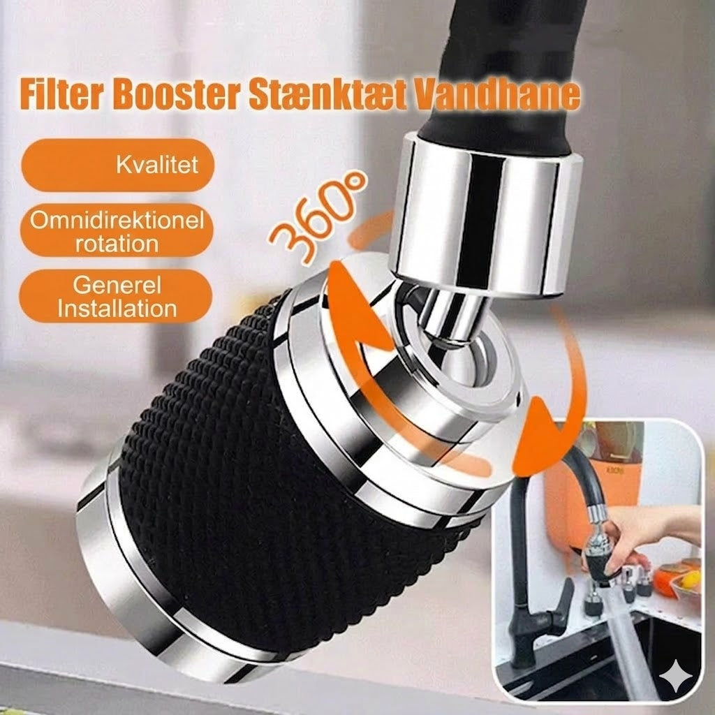 Kompakt vandfilter til vandhane – Hurtig installation vandhanefilter (Køb en, få en gratis)