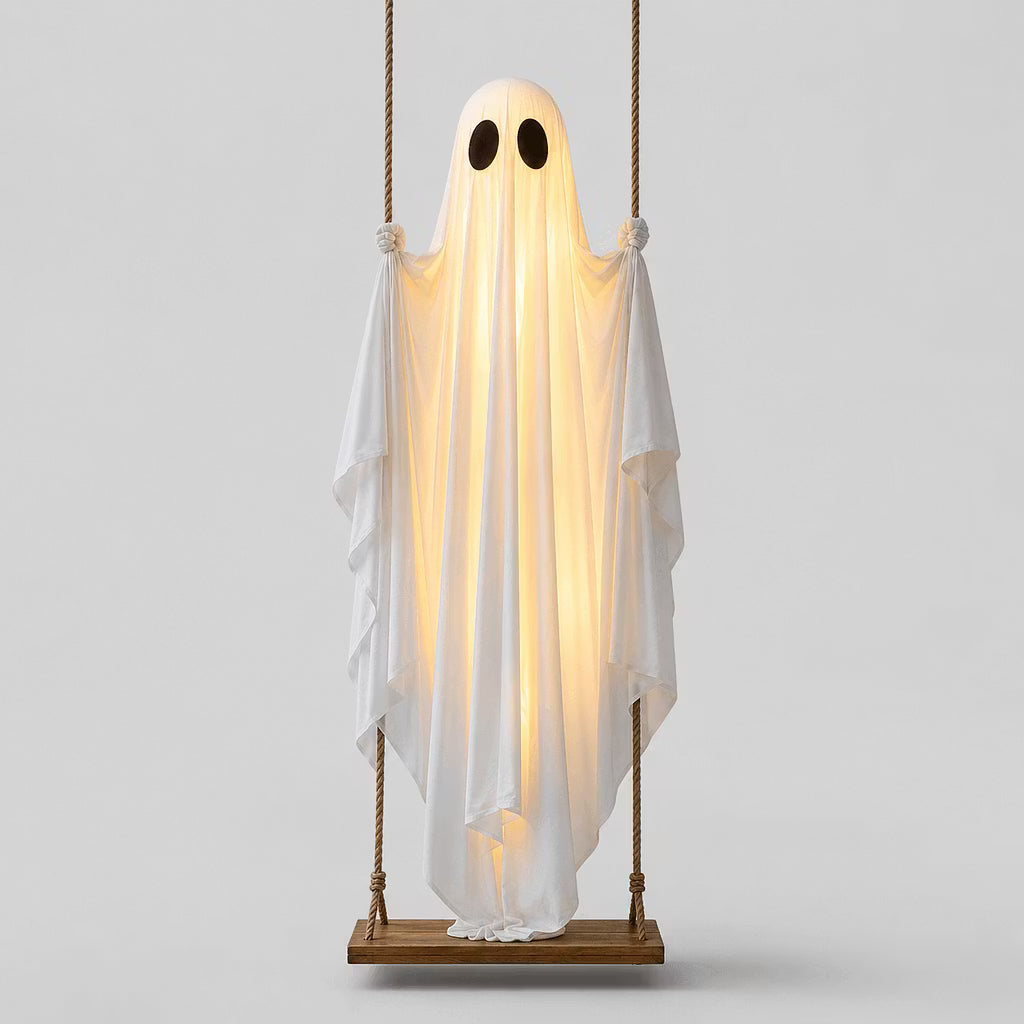 👻🎃Spøgelsesgynge med LED-lys – Den nye halloween-dille i 2026! 🍁👻