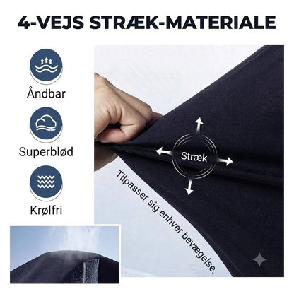 Herrebukser med stretch og slim fit