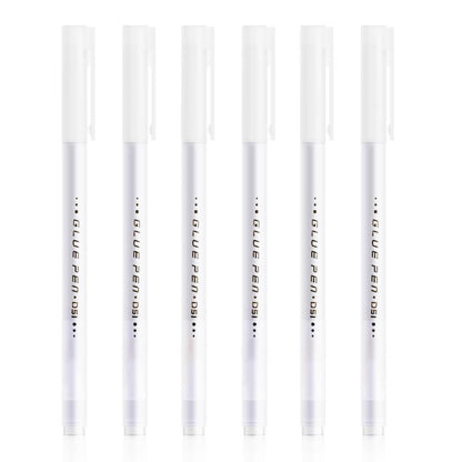 Limpen med fin spids – præcisions lim til scrapbooking og kortfremstilling (6-pak)
