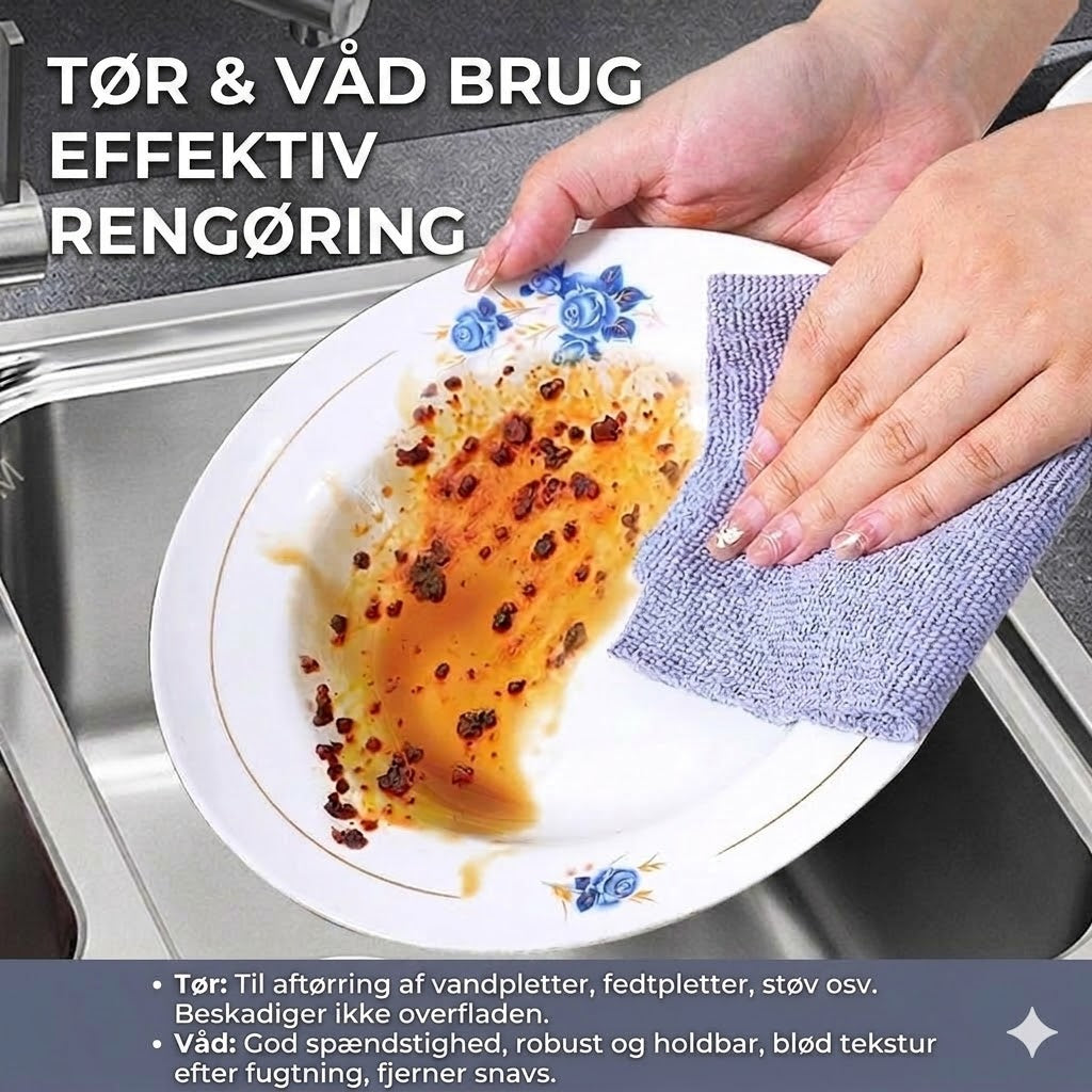 Genanvendelig rengøringsklud
