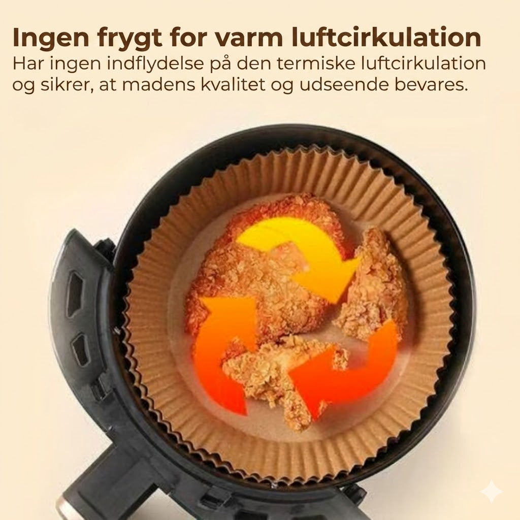 Papirforme til airfryer [100-pak]