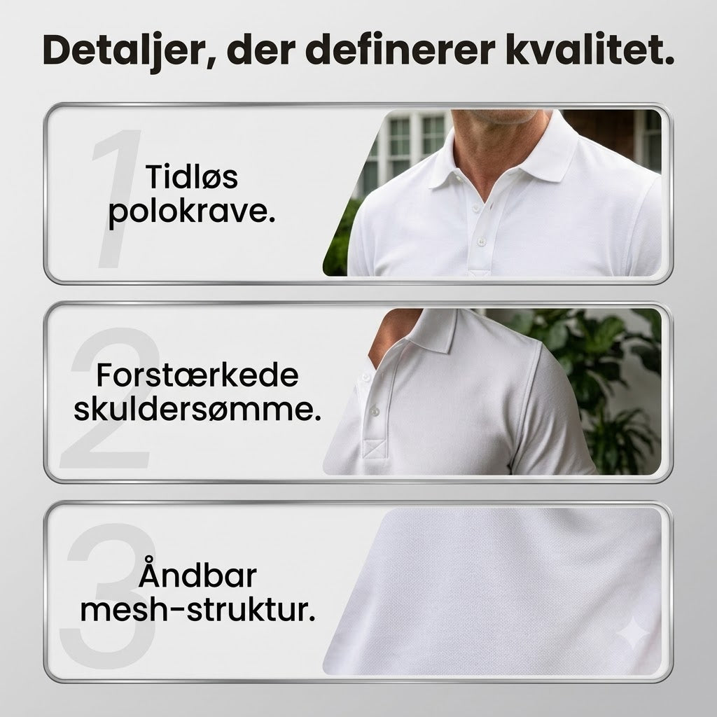 Kortærmet polo t-shirt til mænd – sport og slim fit