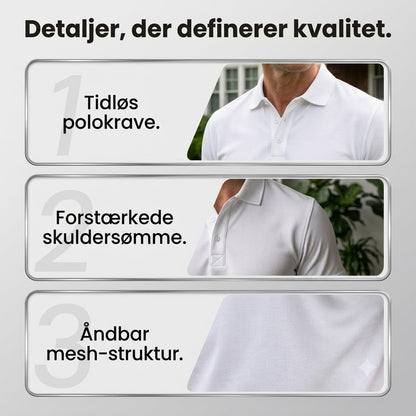 Kortærmet polo t-shirt til mænd – sport og slim fit