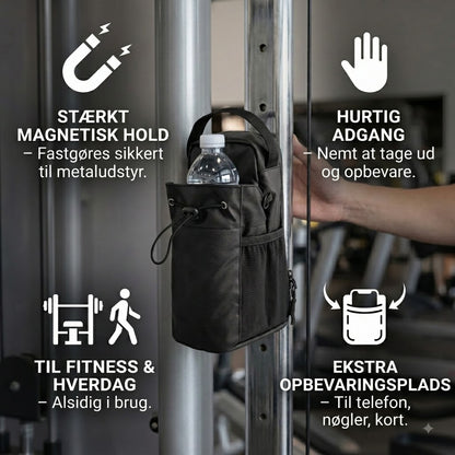 🧲Magnetisk flaskeholder med stærkt sug – Perfekt til fitness og hverdagsbrug🏋️