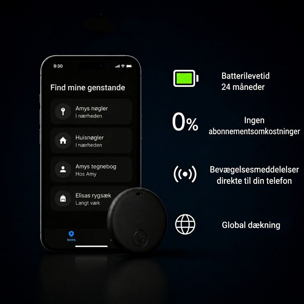 GP90 – Præcis GPS-tracker uden abonnement (Android / iOS)