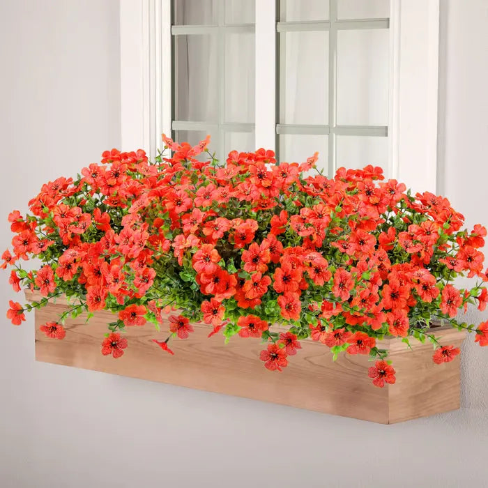 UV-bestandige kunstige blomster – 4-pak
