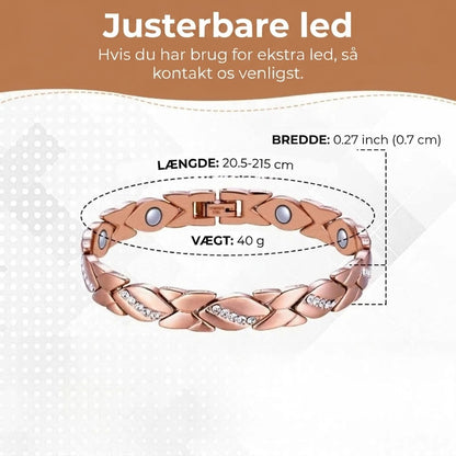 Magnetisk kobberarmbånd