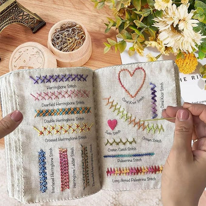 🌈Perfekt til begyndere💕 øvebog i broderisting
