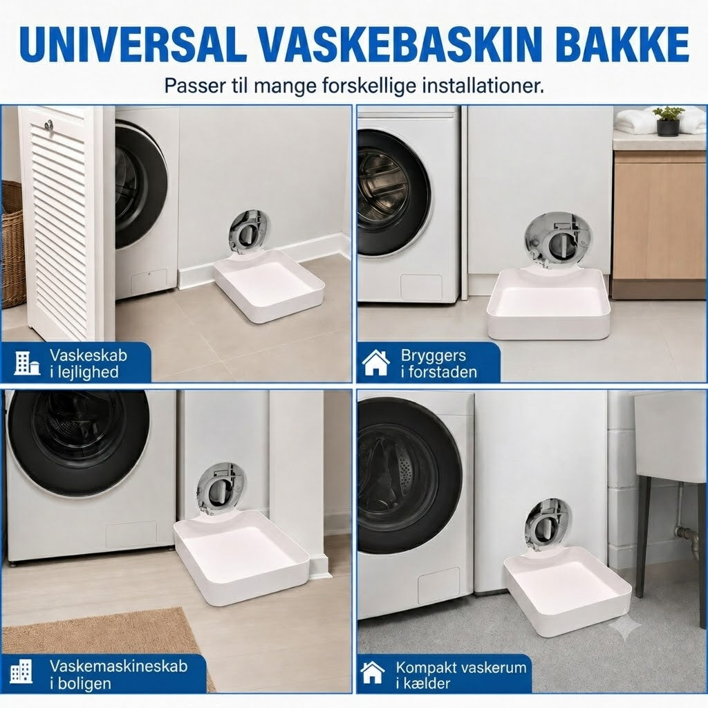 Spildbakke til vaskemaskine / Drypbakke til vaskemaskine