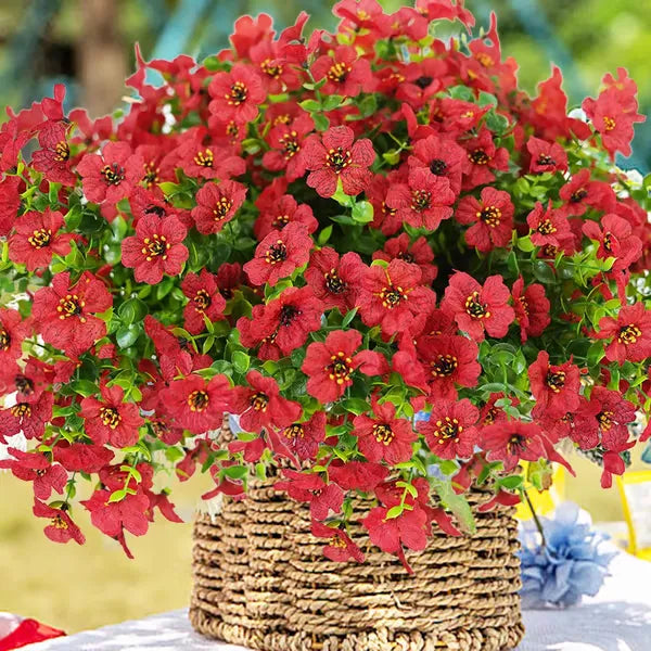 UV-bestandige kunstige blomster – 4-pak