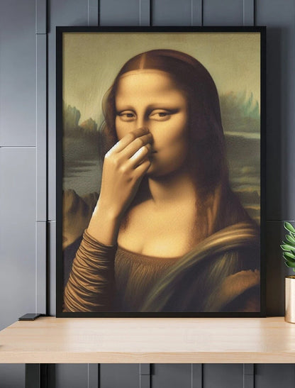 Humoristisk Mona Lisa-lærred