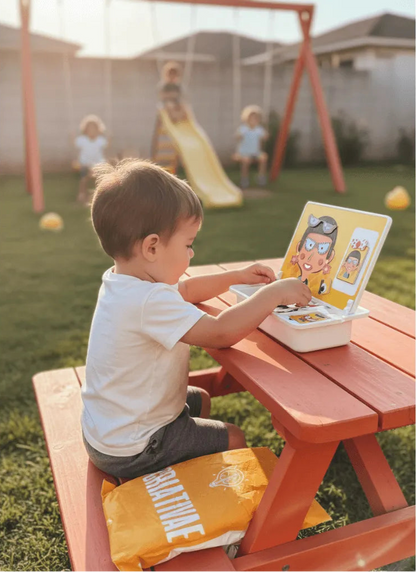 Magnetisk puslespil i træ: Skab former og mønstre