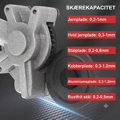 Pladeskærer-forsats til boremaskine – Elektrisk metalsaks og pladeklipper