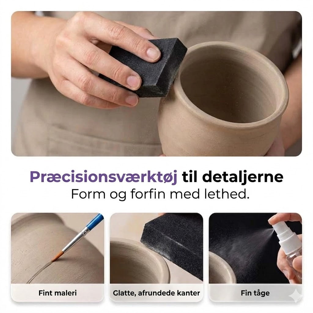 Sæt med lufttørrende ler