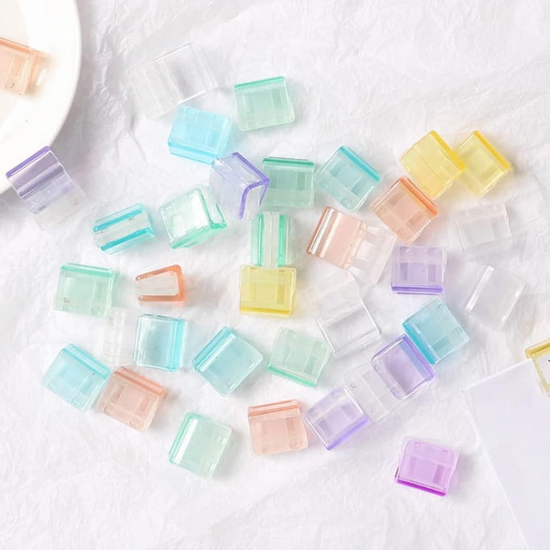 Papirclips med plastbelagt glidebelægning