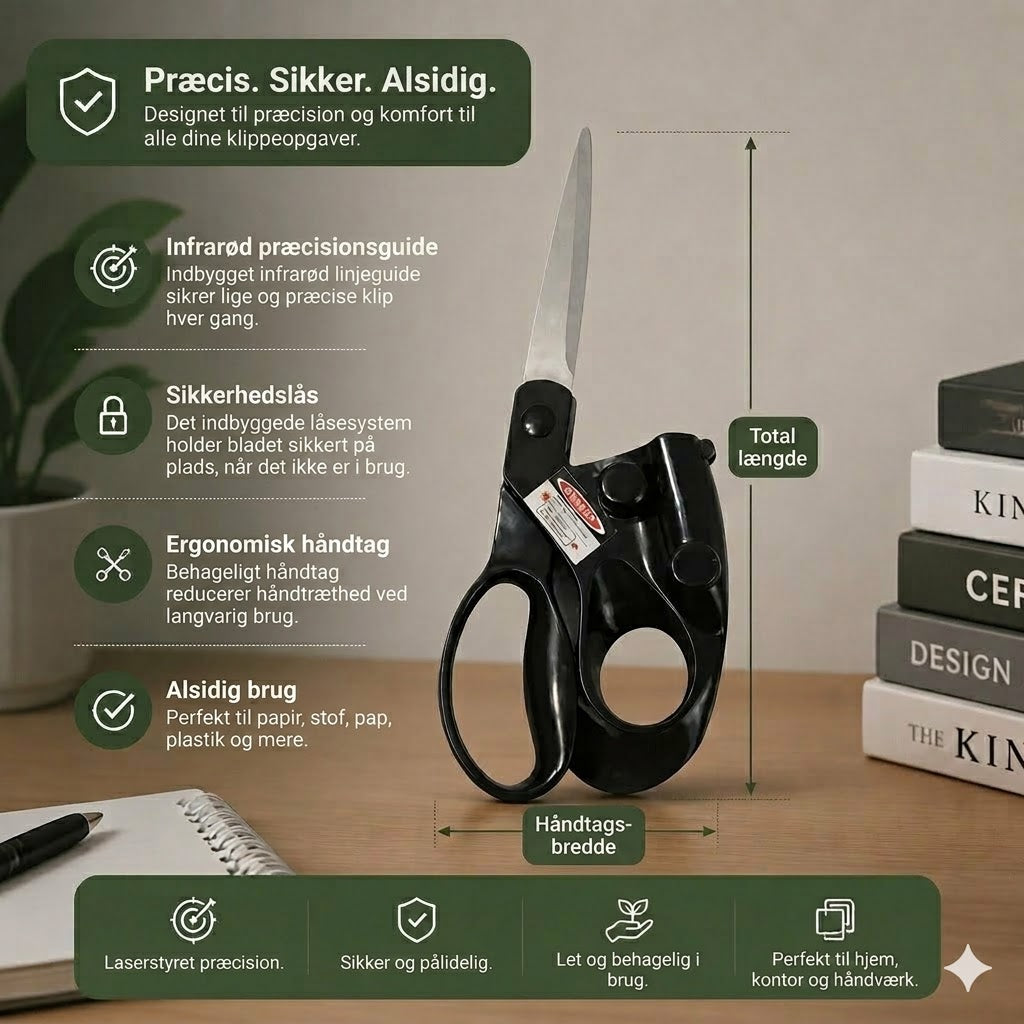 Infrarød lasersaks — præcisionsskæring til syning og håndarbejde