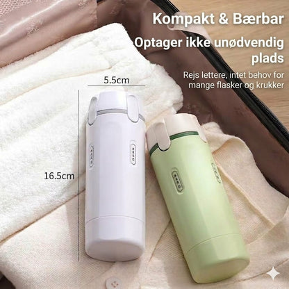 Bærbar 4-i-1 rejsedispenser