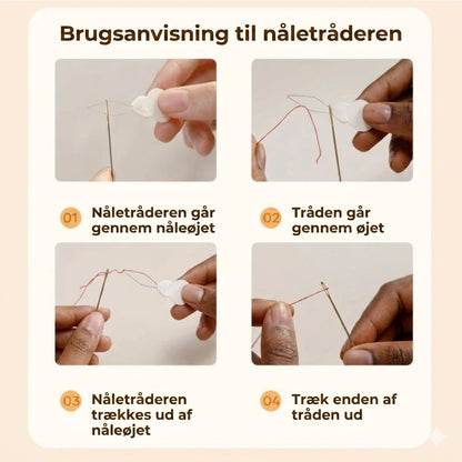 Dobbeltlags magnetisk sysæt – Luksus syæske med tråd og nåle