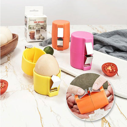 Perfekt æggeskalsåbner med holder