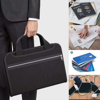 A4 brandsikker dokumentmappe (med håndtag)