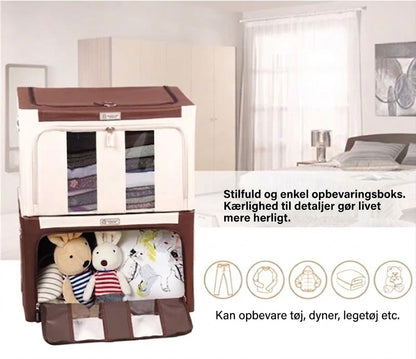 Stor opbevaringsboks til tøj med låg