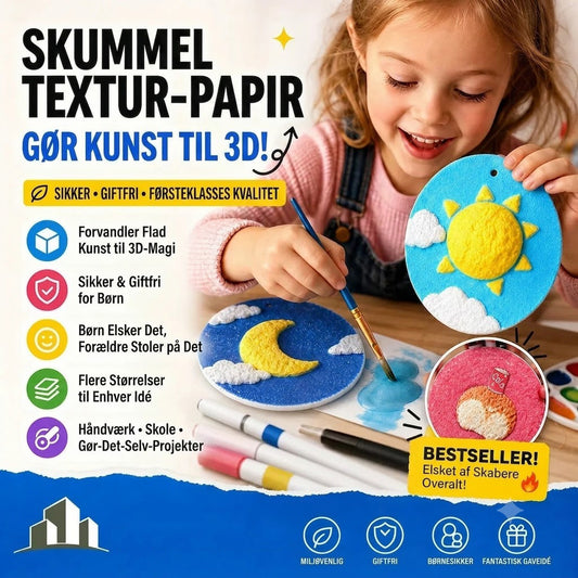 👩‍🎨🔮 Sikker skumpapir til børn – Blødt og fleksibelt, ideelt til krea-projekter, læring og børnehåndværk 🎁✂️