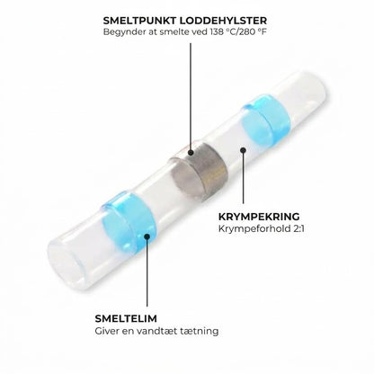 Loddemuffesæt - vandtæt krympeflex med loddering