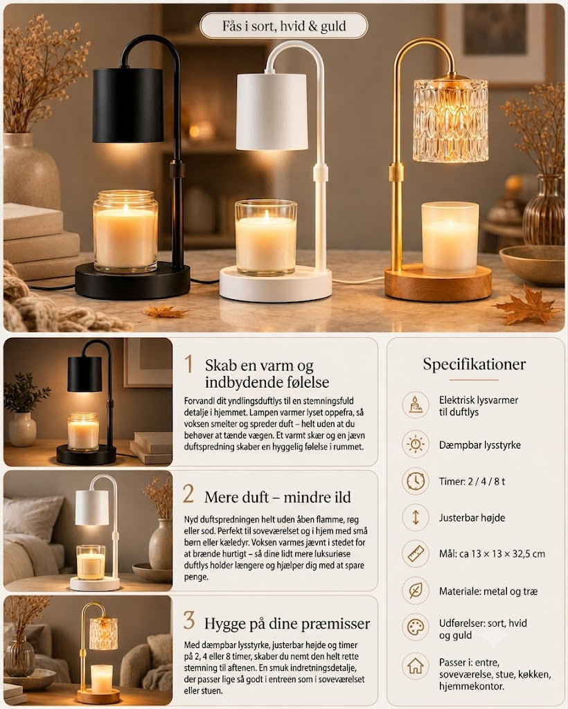 Varmelampe til duftlys