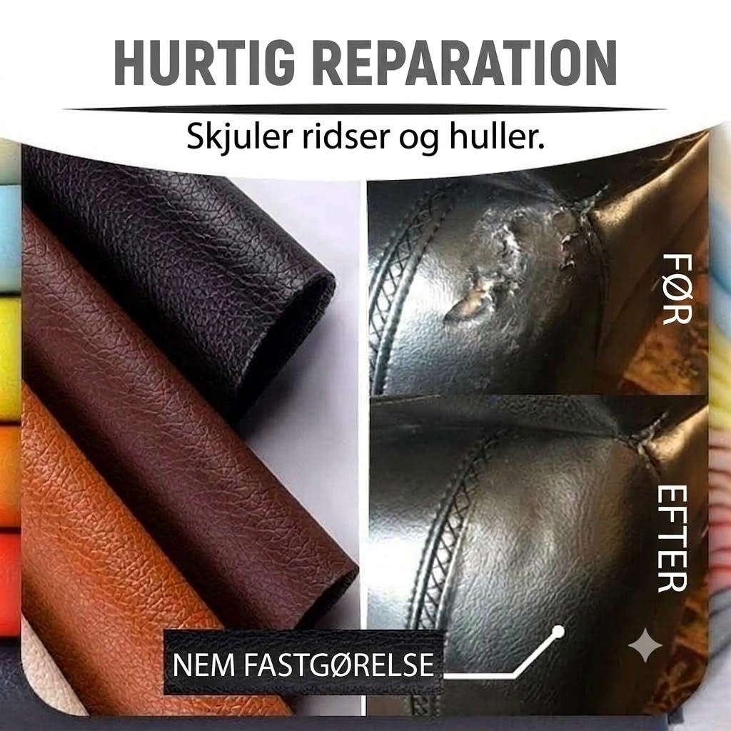 🛋️ Selvklæbende læderreparationssæt