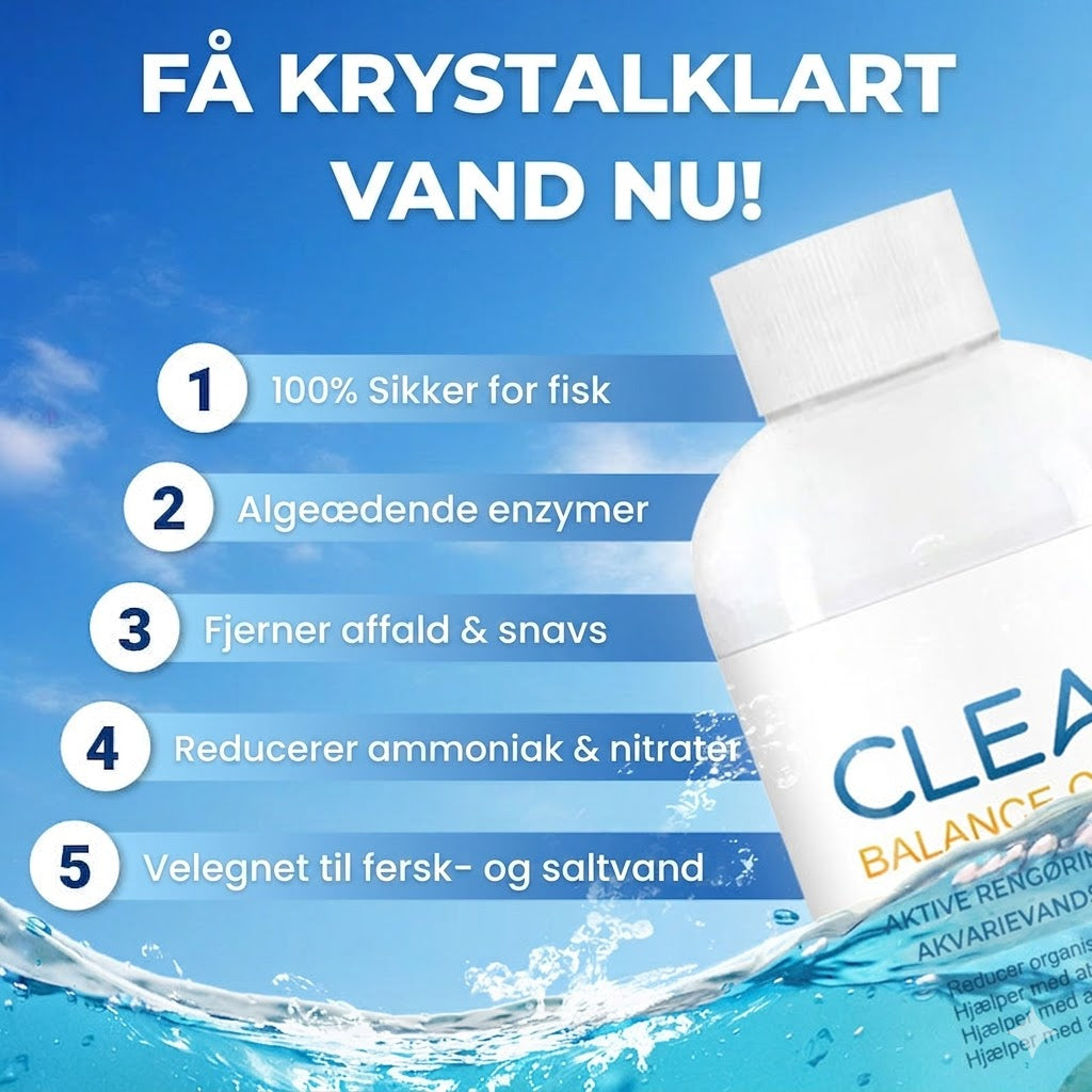 Kraftfuld vandklarer til akvarium – 100 ml – Til grumset vand