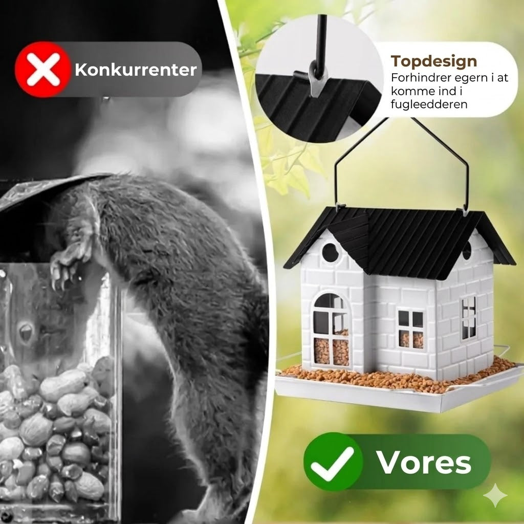 🕊️ Soldrevet fuglehus – automatisk belysning