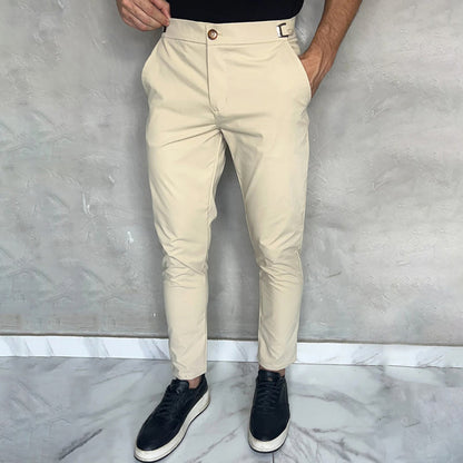 Herrebukser med stretch og slim fit