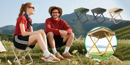 Bærbar skammel til vandring og bjergture