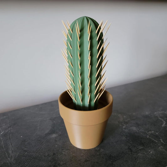 Automatisk tandstik dispenser i kaktus form