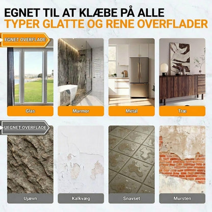 Kraftigt selvklæbende velcrobånd (1 sæt med 20 stk.)