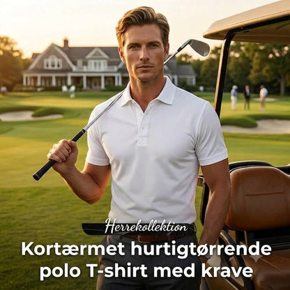 Kortærmet polo t-shirt til mænd – sport og slim fit