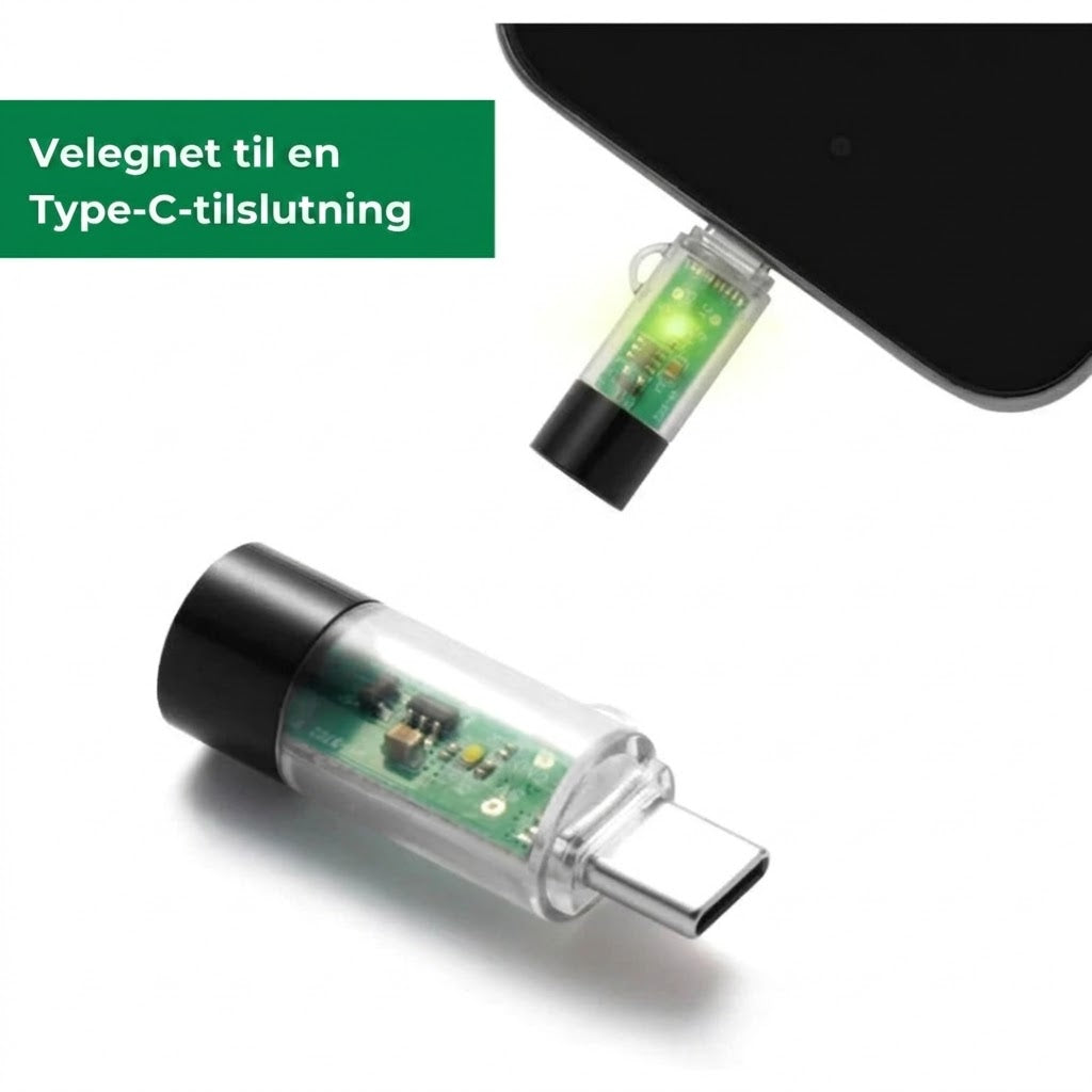 Mini plasmalighter – genopladelig via USB-C