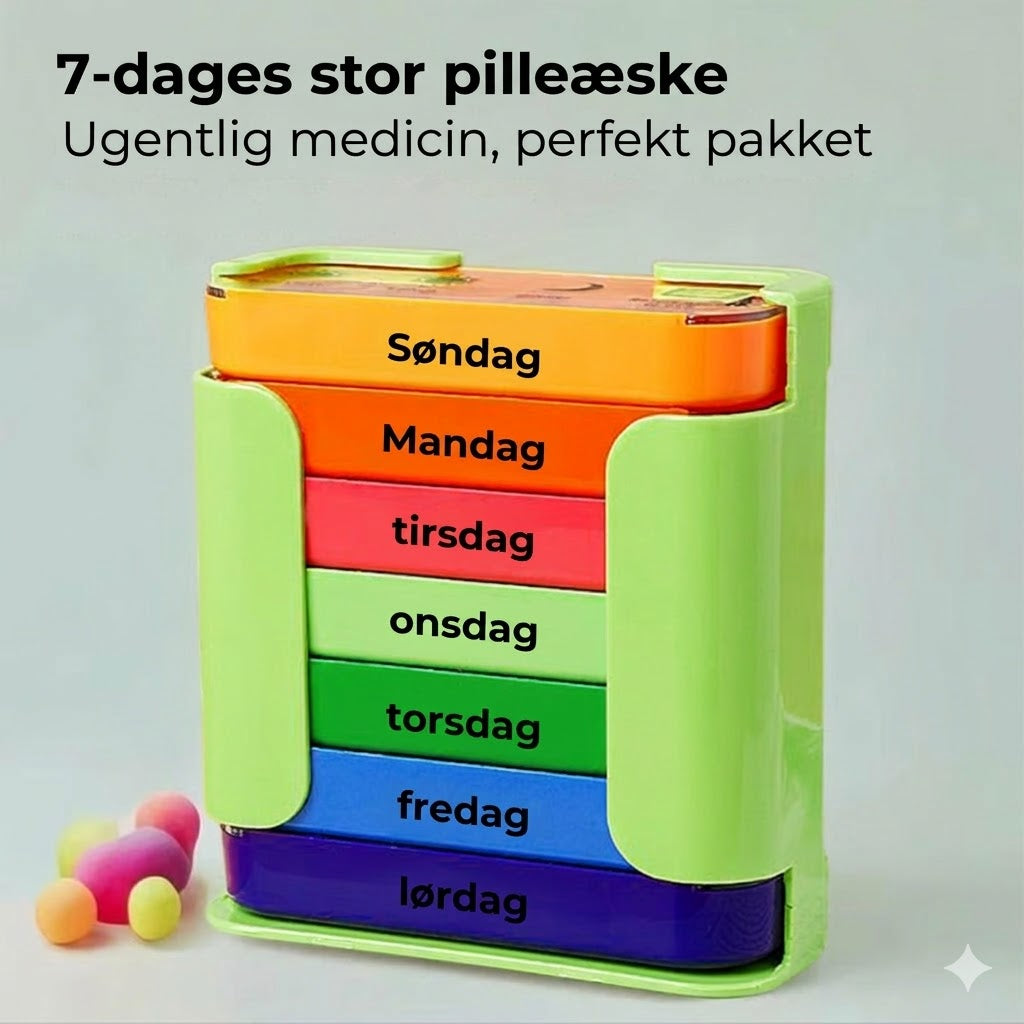 7-dages medicinopbevaringsæske