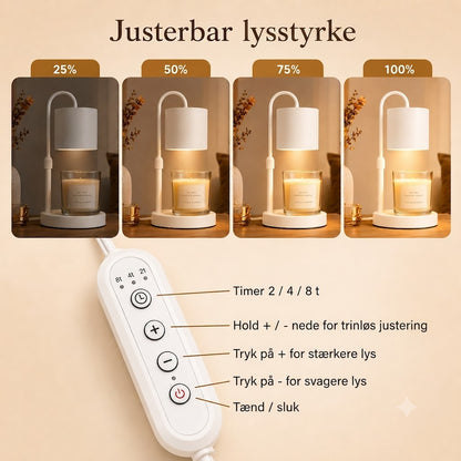 Varmelampe til duftlys