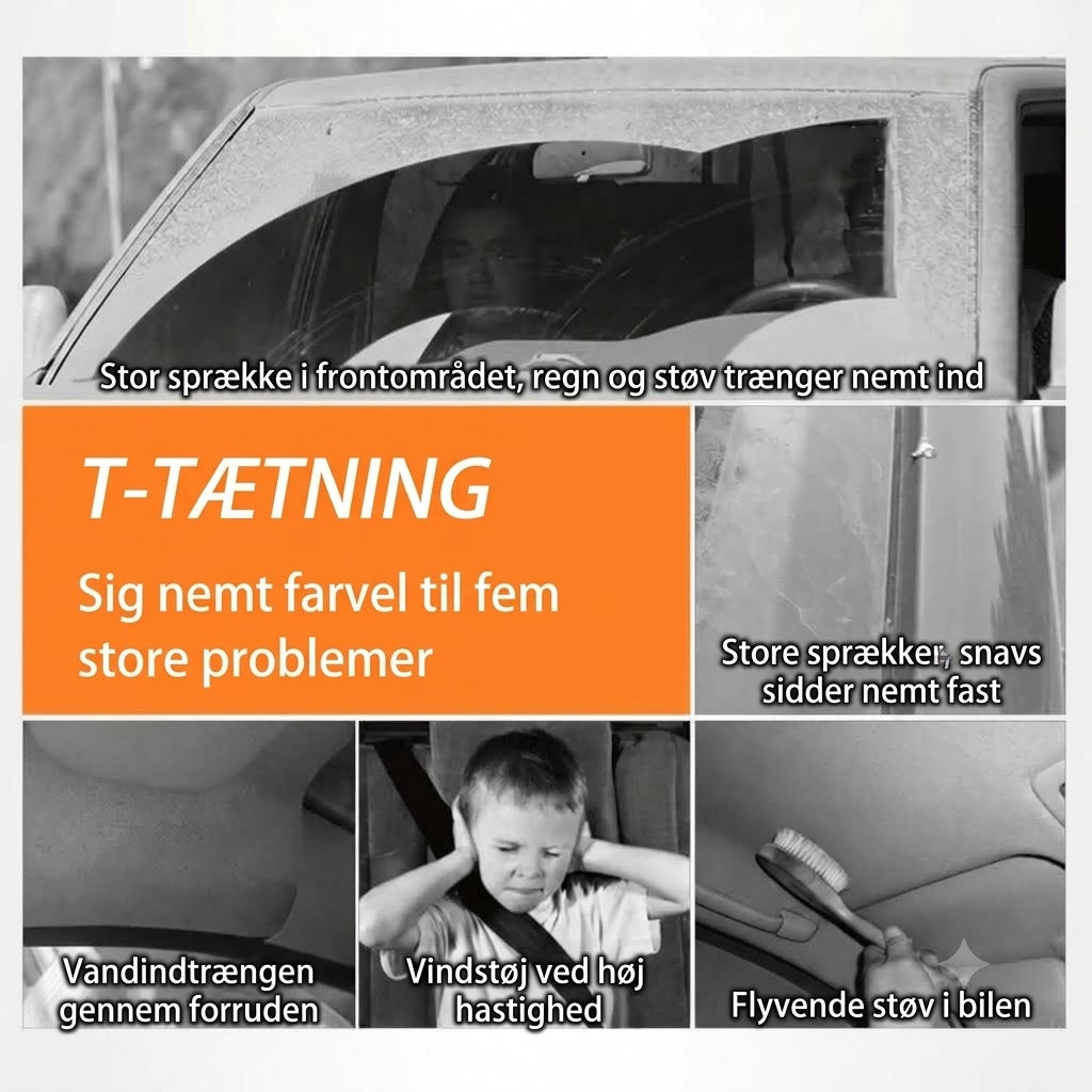 Tilskærlig gummitætningsliste til bil