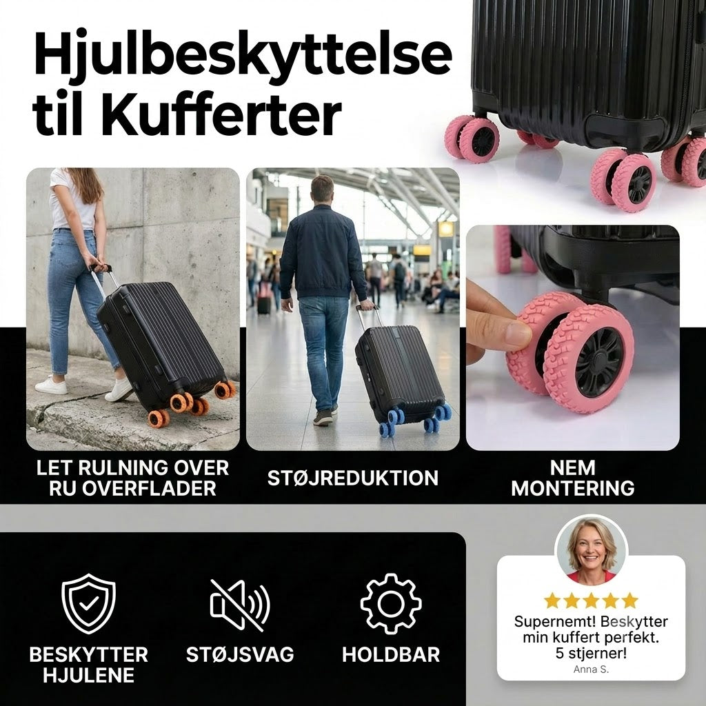 Beskyttelsescover til kufferthjul