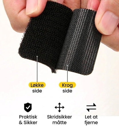 Kraftigt selvklæbende velcrobånd (1 sæt med 20 stk.)