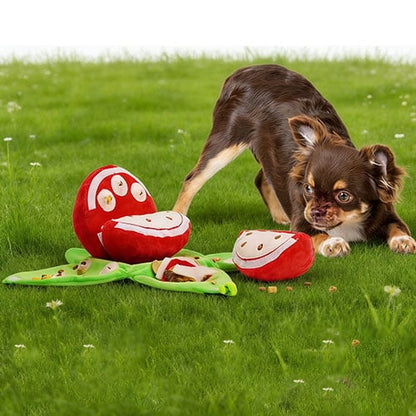 Interaktiv Sniffing Game Dog - Frugt Puslespil Plyslegetøj med Skjulte Rum