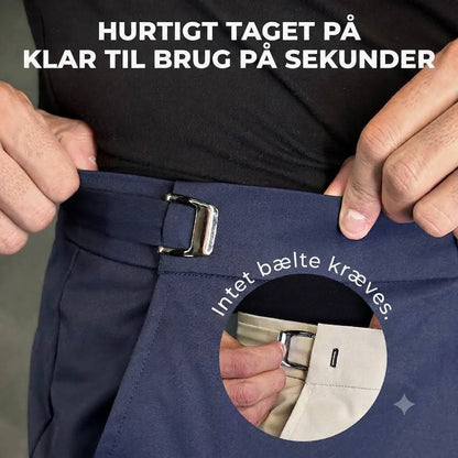 Herrebukser med stretch og slim fit